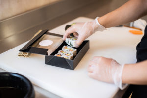 take away sushi