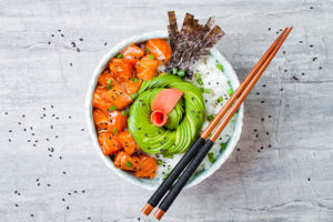 Poke sushi e ceviche